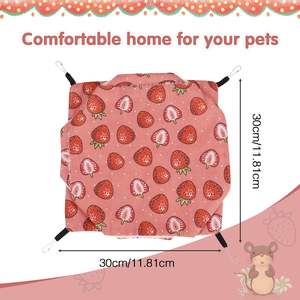 Nouveau Sac de couchage double en coton volant pour hamster, lapin, écureuil – Nid suspendu pour animaux de compagnie – Fabrication OEM - Product Image 4