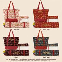 Ensemble de sacs de rangement multicolores pour Mahjong, sacs de transport pour les jetons de Mahjong, accessoires de jeu