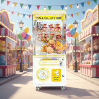 NAUGHTY DOG Machine de jeu d'arcade Crane Machine avec accepteur de pièces/billets, personnalisable, en bois et verre trempé, 110/220V, version anglaise, dégradé coloré