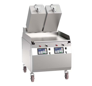 เตาย่างเบอร์เกอร์แบบฝาพับอัตโนมัติสองด้านตั้งโปรแกรมได้เครื่องร้อนเร็วสำหรับห้องครัว <span class=keywords><strong>KFC</strong></span> mcdonalds - Product Image 1