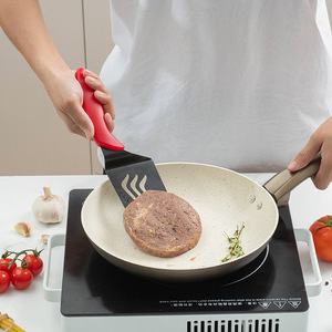 Spatule triangulaire <span class=keywords><strong>pour</strong></span> servir les gâteaux et les pizzas, <span class=keywords><strong>support</strong></span> à tarte, spatule à dentelure, coupe-<span class=keywords><strong>pizza</strong></span> en acier inoxydable, manche en plastique - Product Image 5