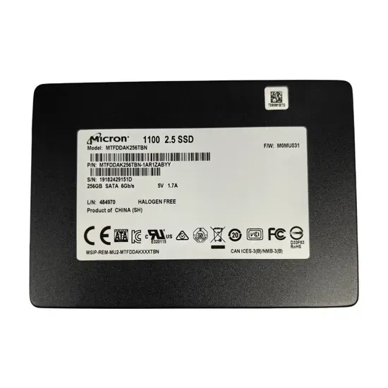 SSD Mtfddak256tbn-1ar1zabyy Micron 256GB 2.5"