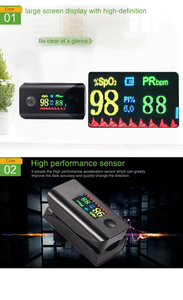 Mini Oxymètre <span class=keywords><strong>de</strong></span> Pouls Portable à Faible Consommation d'Énergie Noir <span class=keywords><strong>Mesure</strong></span> <span class=keywords><strong>en</strong></span> un Clic pour <span class=keywords><strong>la</strong></span> Maison, le Sport et l'Extérieur - Product Image 6