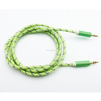 Car 1.5m 5ft ps4 Cable pioneer Audio Aux to Phone to 3 Pin 3.5mm Aux Audio Cable Auxiliar with Microphone Retail Box