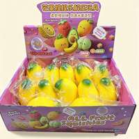 Jouet Squishy Simulation Mangue en PU à Rebond Lent, Jouet Sensoriel Anti-Stress Décompression en Forme de Fruit, Cadeau à Presser