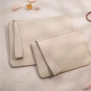 Wholesale Pebbled Pu Leather <b>Wristlet</b> <b>Clutch</b> Customizable Colorful Elegant Zipper With Wrist Strap Portable Cosmetic Pouch - Product Image 3