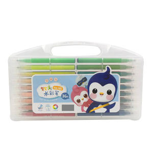 Portable Colorful Soft Brush <b>Marker</b> Washable Watercolor <b>Pen</b> School Custom Graffiti Color <b>Pen</b> - Product Image 2