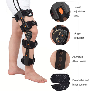 Attelle de genou articulée réglable HKJD pour la rééducation post-opératoire, stabilisateur et immobilisateur orthopédique médical - Product Image 3