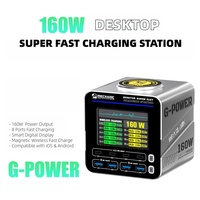 Chargeur rapide GaN 8 ports MECHANIC G-POWER 160W PD QC 4C 4A pour iPhone 1716 – Réparation d'équipements électroniques, charge rapide
