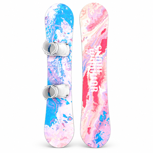 Tabla de Snowboard Snow Warrior Rosa y Azul con Gráficos para Mujer, para Todo Tipo de Montaña, 145-148 cm - Product Image 1