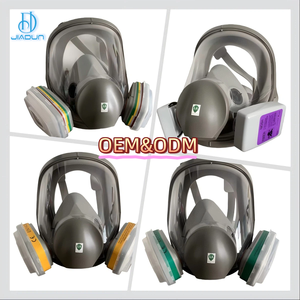 Máscara <span class=keywords><strong>de</strong></span> Gas <span class=keywords><strong>de</strong></span> Cara Completa Personalizable <span class=keywords><strong>de</strong></span> Fábrica con Doble Filtro, Válvula <span class=keywords><strong>de</strong></span> Exhalación <span class=keywords><strong>de</strong></span> Silicona y Filtro Reemplazable - Product Image 1