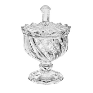 Modern Simple Transparent Glass Sugar Jar Preserved Fruit <strong>Snack</strong> Nut <strong>Storage</strong> Jar Wedding Candy Cup Wholesale - Product Image 1