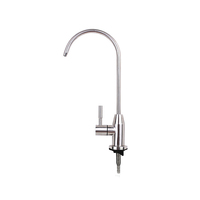 Haute Qualité 304 En Acier Inoxydable Brossé Cuisine Salle De Bains Poignée Robinet Osmose Inverse Ro Filtre Potable Purificateur Ro Robinet D'eau