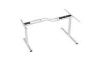 Bureau d'ordinateur moderne en L sur mesure avec élévateur électrique, modulaire, pliable, extensible, convertible et pivotant pour un confort optimal