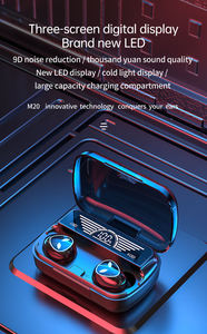 หูฟังไร้สาย TWS M20 รุ่นดั้งเดิม 5.2 สำหรับเล่นเกมส์และออกกำลังกาย พร้อมหน้าจอแสดงผลดิจิตอล แบตเตอรี่ HiFi เสียงสเตอริโอสองข้าง กันน้ำ - Product Image 2