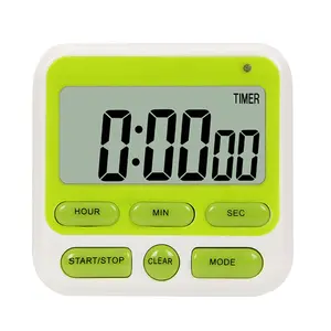 Digitaler Bildschirm Küchen timer Großes Display Digitaler Timer Quadratisches Kochen Countdown Countdown Wecker Schlaf Stoppuhr Uhr