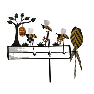 Nouvelles éoliennes en métal en forme d'abeille, trois petites éoliennes en forme d'abeille pour le <span class=keywords><strong>jardin</strong></span> et la décoration <span class=keywords><strong>de</strong></span> <span class=keywords><strong>jardin</strong></span> - Product Image 3