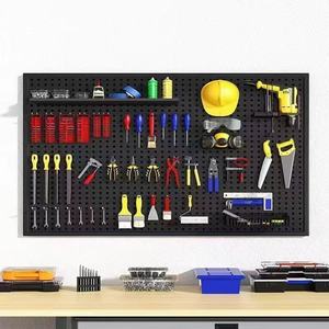 Pegboard with <b>framed</b> round holes, multi-hole tool wall, universal multi-hole pegboard, supermarket shelf, mobile phone - Product Image 3