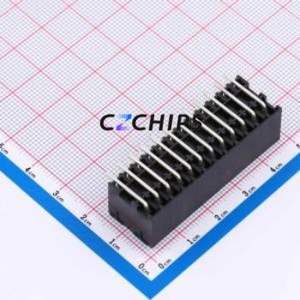 DB2ERHB-3.81-2*12P-BK Plug-in Terminal Block Bent Lead Through Hole,P=3.81mm Board-to-Board / Socket - Closed 2x12P 3.81mm Black - Product Image 2