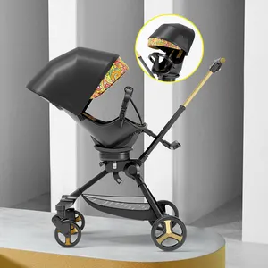 Playkids Baby stroller can be folded easily and seat the reversing two-way push baby stroller baby carriage portable stroller