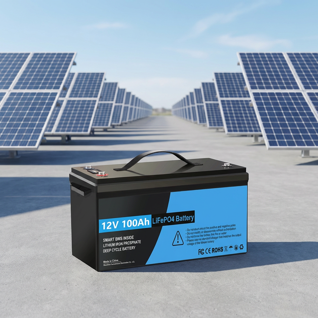 OEM ODM 12V 100Ah 200Ah 300Ah LiFePO4 Solid State Rechargeable Battery Pack with BMS 6000 Cycles Solar Energy Storage 8 Cells