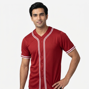 เสื้อเบสบอลระบายอากาศได้ดีชุดกีฬาแบบมืออาชีพ - Product Image 1