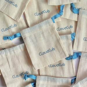 Wholesale Eco Fabric Dust <b>Pouch</b> Small Canvas Packaging Custom Logo Printed Jewelry <b>Pouch</b> Cotton <b>Drawstring</b> Bag - Product Image 1