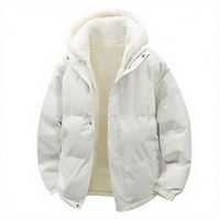 Blouson d'hiver décontracté pour homme 2026, coupe longue et ample, épaisseur standard, à capuche, respirant, infroissable, avec fermeture éclair et col montant