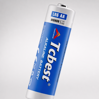 Pila Alcalina AA de 1.5V, 100 Minutos de Descarga, Anti-Fugas, Marca Privada OEM para Linterna, Reloj, Venta al Por Mayor