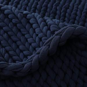 Özel tüp iplik el örgü süper dev örme ağırlıklı battaniye kabul - Product Image 4