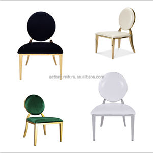 מיוחד נירוסטה אוכל כיסאות מודרני חיצוני כסאות חתונה זול מחיר צבעוני משרד קפה כיסאות - Product Image 2