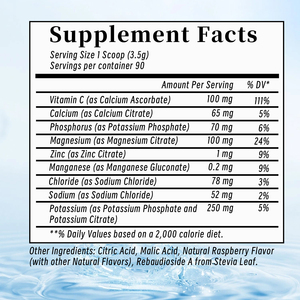 Poudre d'électrolytes hydratante de qualité supérieure, contient du potassium et de la vitamine C, stimule l'énergie et l'endurance - Product Image 2
