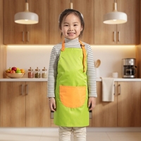 Tablier pour enfants personnalisé avec motif imprimé, imperméable et réglable, idéal pour le nettoyage domestique et la cuisine