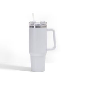Custom Logo 40 oz Stainless Steel Vacuum Insulated Metal Cup Travel Mugs Teal Coffee Mug 40oz Tumbler With Handle - Product Image 4