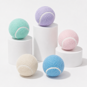 Jouets à mâcher pour chiens personnalisés avec logo, écologiques, en gros, balles de tennis en caoutchouc pour animaux de compagnie, jouets interactifs pour chiens - Product Image 5