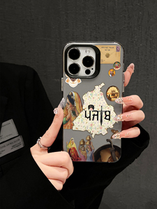 Custodia Trasparente in TPU con Motivo Collage di Adesivi Mediorientali, Cover Morbida Antiurto da Viaggio per iPhone 17 16 15 14 13 Pro Max - Product Image 5