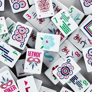 Tessere di Mahjong Americane di Lusso OEM, Design Moderno in Acrilico Grigio, Opere d'Arte Mahjong Americane, Tessere Classiche di Mahjong - Product Image 4