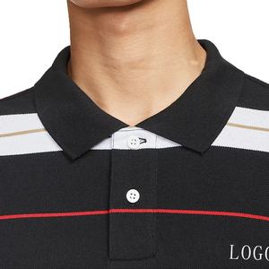 เสื้อยืดผู้ชายคุณภาพสูง ขายส่ง ลายทางสีสันตัดกัน ทรงหลวม ผ้าฝ้ายทอ 100% กันยับ ระบายอากาศ แห้งเร็ว สำหรับฤดูร้อน - Product Image 4