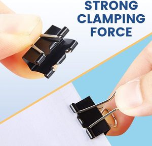 คลิปหนีบกระดาษขนาด 15 <span class=keywords><strong>ม</strong></span><span class=keywords><strong>ม</strong></span>. คลิปหนีบกระดาษโลหะ, 60 ชิ้น สีดำ สำหรับงานเอกสาร, อุปกรณ์สำนักงานสำหรั<span class=keywords><strong>บ</strong></span>ครูโรงเรียน - Product Image 3
