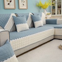 Housse de canapé imperméable en polyester de couleur unie, style siège simple, pour protection de meubles en gros