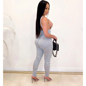 <span class=keywords><strong>De</strong></span> la <span class=keywords><strong>mujer</strong></span> 2 piezas <span class=keywords><strong>de</strong></span> Otoño <span class=keywords><strong>de</strong></span> Yoga conjunto sin mangas mono y las arrugas <span class=keywords><strong>pantalones</strong></span> largos <span class=keywords><strong>en</strong></span> Plus tamaño - Product Image 4