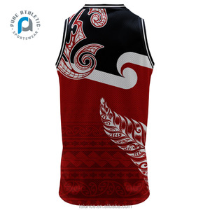 Su misura completa sublimazione <span class=keywords><strong>basket</strong></span> canottiere uniformi Sliver <span class=keywords><strong>felce</strong></span> Maori tatuaggio maglia da <span class=keywords><strong>basket</strong></span> NZ stile uomini donne - Product Image 3
