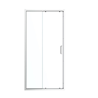 Fournisseur direct d'usine, porte de douche coulissante en acier inoxydable poli, certifiée CE/GS/WATER, cadre étanche, verre sécurisé de 6 à 8 mm d'épaisseur