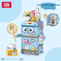 LO Z 8821-8826 Blocs de construction micro-particules animaux mignons et amusants, nature, électroménager (40 pièces) Cadeau pour enfants Modèle de maison à assembler