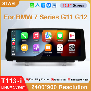 STWEI 2026 New Slim Linux System 12.8inch 2400X900 Resolution For BMW 7 Series G11 G12 <b>Wireless</b> CarPlay Auto player KSW - Product Image 2