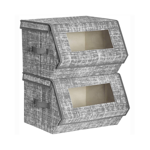 Home Organization Non woven Stylish Cute Cardboard fabric clothes organizer Storage Boxes Clothing Storage Bins