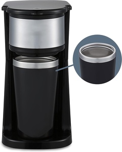 Cafetera Espresso de 800W, Monodosis, Control de Temperatura, Acero Inoxidable, 1 Taza, 0.42L, Eléctrica, Color Negro, para Hotel - Product Image 1