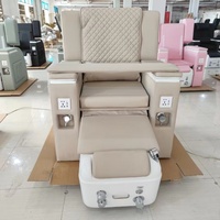Fauteuil de pédicure automatique à 5 moteurs pour filles, spa à ongles sans tuyauterie, tables et lits de massage pour pédicure, pas de plomberie requise