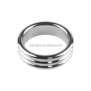 스레드 남자의 금속 섹스 토이 링 수탉 반지 사정을 지연시키고 관심을 높이기 위해 가중치 - Product Image 1