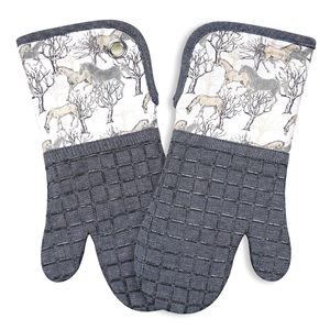 Outils de pâtisserie, gants de four en coton, logo personnalisé créatif, résistance à la chaleur, gants de four en coton épais - Product Image 1